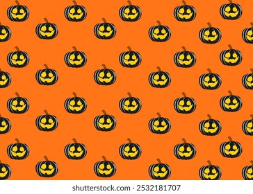 Halloween seamless pattern cute digital print decor wall art with Boo, Crayon, Bat, Pumpkin, october, 31 oct, octorer 31	