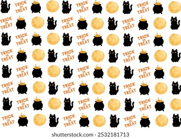 Halloween seamless pattern cute digital print decor wall art with Boo, Crayon, Bat, Pumpkin, october, 31 oct, octorer 31	