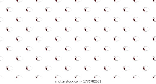 Halloween seamless pattern, Cute ghost on white background, Cute ghost icons.	