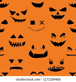 Halloween seamless pattern design.