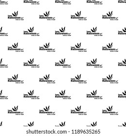 Halloween seamless pattern. Design elements for halloween party poster. Halloween pattern seamless in simple style vector illustration.