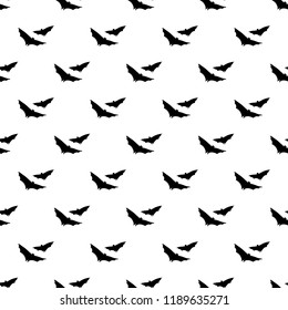 Halloween seamless pattern. Design elements for halloween party poster. Bat pattern seamless in simple style vector illustration