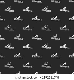Halloween seamless pattern. Design elements for halloween party poster. Halloween pattern seamless in simple style vector illustration.
