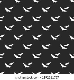 Halloween seamless pattern. Design elements for halloween party poster. Bat pattern seamless in simple style vector illustration
