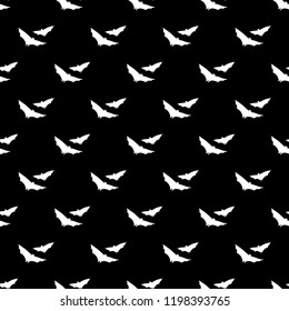 Halloween seamless pattern. Design elements for halloween party poster. Bat pattern seamless in simple style vector illustration