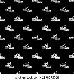 Halloween seamless pattern. Design elements for halloween party poster. Halloween pattern seamless in simple style vector illustration.