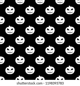 Halloween seamless pattern. Design elements for halloween party poster. Pumpkin pattern seamless in simple style vector illustration