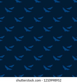 Halloween seamless pattern. Design elements for halloween party poster. Bat pattern seamless in simple style vector illustration