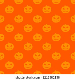 Halloween seamless pattern. Design elements for halloween party poster. Pumpkin pattern seamless in simple style vector illustration