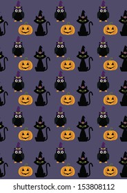 halloween seamless pattern design. vector illustration
