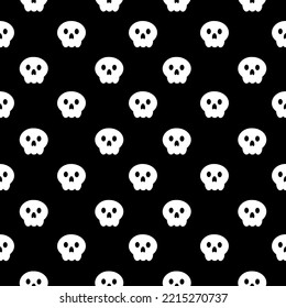 Halloween Seamless Pattern Design With Witch, Haunted House, Pumpkins or Bats in Template Hand Drawn Cartoon Flat Illustration