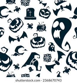 halloween seamless pattern design for your business