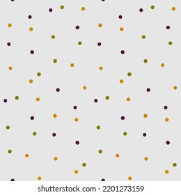 Halloween seamless pattern with dots