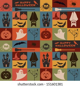 Halloween seamless pattern. EPS 8.