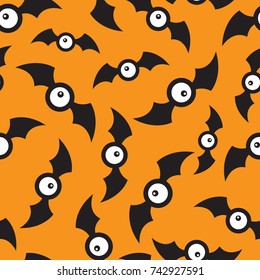 Halloween seamless pattern. Funny and cute creature pattern  