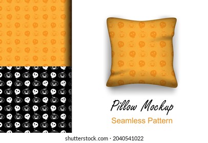 Halloween seamless pattern. Ghost wallpaper. Halloween festival background. Vector.