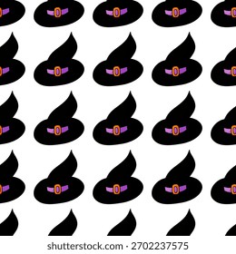 Halloween seamless pattern in hand draw style