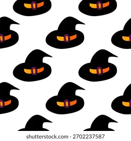 Patrón sin fisuras de Halloween en estilo de dibujo a mano
