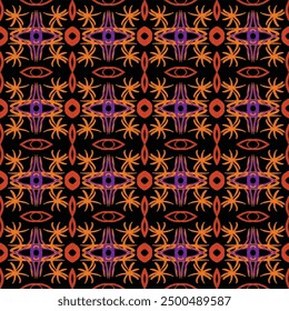 Halloween Seamless Pattern Illustration Background Wallpaper