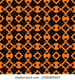 Fondo de pantalla de fondo de ilustración de patrón sin fisuras de Halloween