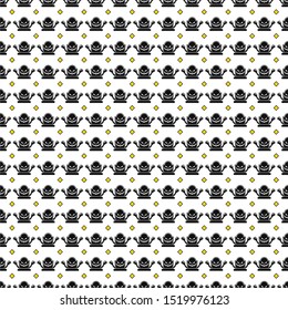 Halloween seamless pattern. Monster grave and web. Trick or treat, Guising. Decor for cards, scrap paper, packaging. Flat vector backdrop.
