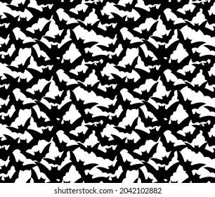 Halloween seamless pattern orange-black background. design for pillow, print, fashion, clothing, fabric, gift wrap. vector.