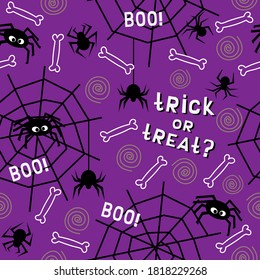 Halloween seamless pattern for party decoration