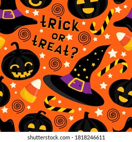 Halloween seamless pattern for party decoration