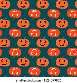 Halloween seamless pattern with pumkin.Can be used for wallpaper, web page background, surface textures.