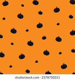 Halloween seamless pattern. Halloween seamless pumpkin pattern. Seamless Halloween Pattern with Pumpkins. Happy Halloween October 31st, Jack-O-Lantern.