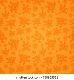 Halloween seamless pattern with pumpkin, Vector background eps10