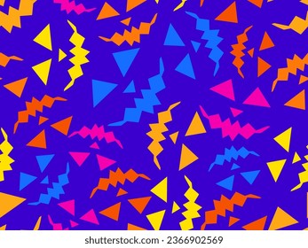 Halloween seamless pattern with scary faces. Colorful pumpkin faces carved for Halloween. Happy Halloween October 31st, Jack-O-Lantern. Design for wallpapers, banners and posters. Vector illustration