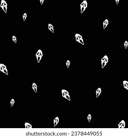 Halloween seamless pattern with scary faces. Halloween seamless pattern. Happy Halloween October 31st, Jack-O-Lantern.