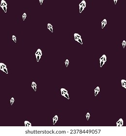 Halloween seamless pattern with scary faces. Halloween seamless pattern. Happy Halloween October 31st, Jack-O-Lantern.