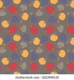 Halloween seamless pattern set for poster, card, banner or background for Trick or Treat Halloween Party. Vector illustration