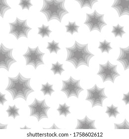 Halloween seamless pattern spiderwebs on a white background. Halloween design