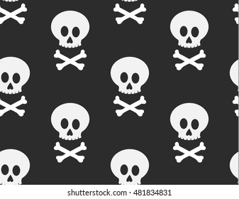 Halloween Seamless Pattern. Spooky Design. Vector illustration 