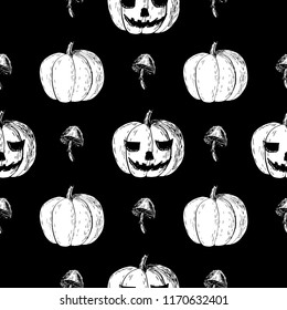 Halloween, seamless pattern. This is an excellent Halloween party pattern, for fabric, postcards, invitations, wrapping paper, banners and more.