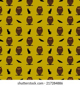 halloween seamless pattern vector
