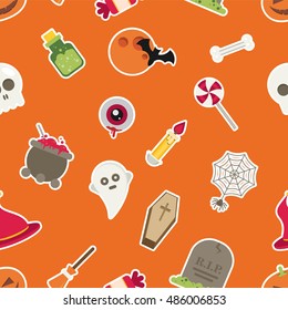 Halloween Seamless Pattern vector