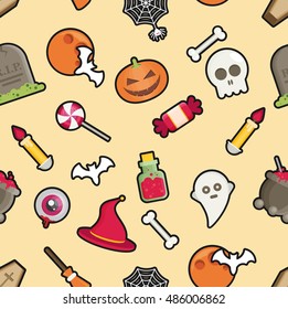 Halloween Seamless Pattern vector