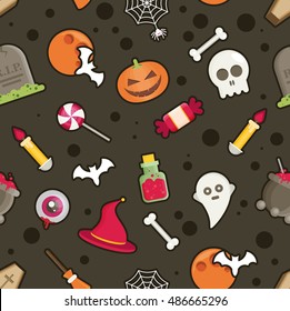 Halloween Seamless Pattern vector