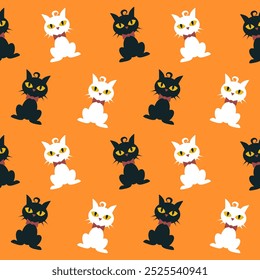  Halloween Seamless pattern, Vector Halloween backgrounds and textures.