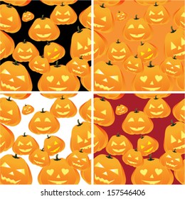 halloween seamless pattern. Vector illustration. 