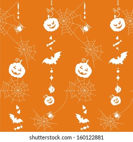 Halloween seamless pattern. Vector illustration