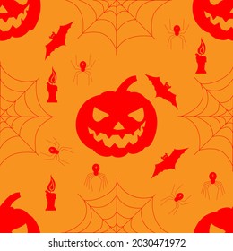 Halloween, nahtloses Muster, Vektorgrafik