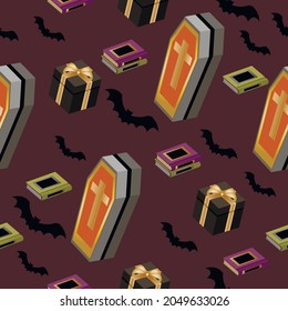 
Halloween seamless pattern. Vector illustration.