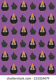 halloween seamless pattern. vector illustration