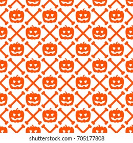 Halloween seamless pattern, vector illustration