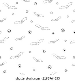 Halloween Seamless Pattern. Halloween vector seamless pattern. Minimal Halloween Vector Seamless Pattern.